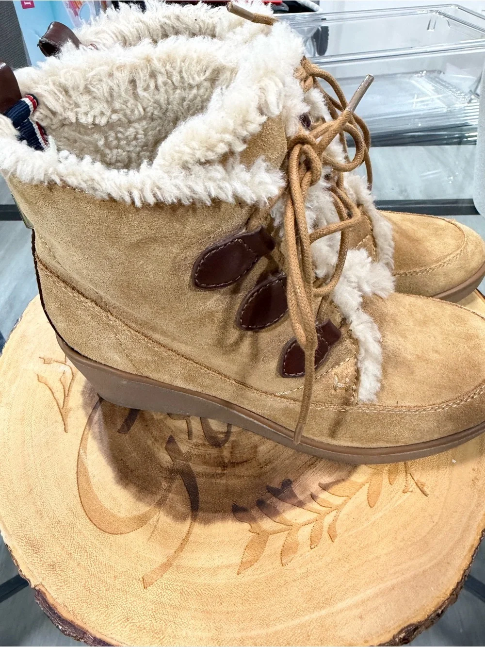 Tommy Hilfiger tan suede